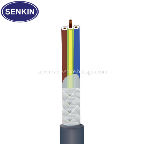 Trailing usage silicone cables